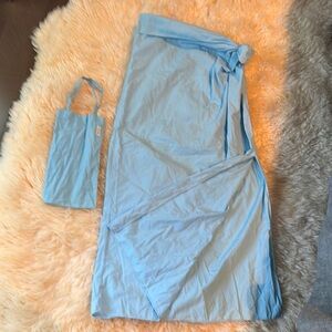Light Blue Swim Sarong